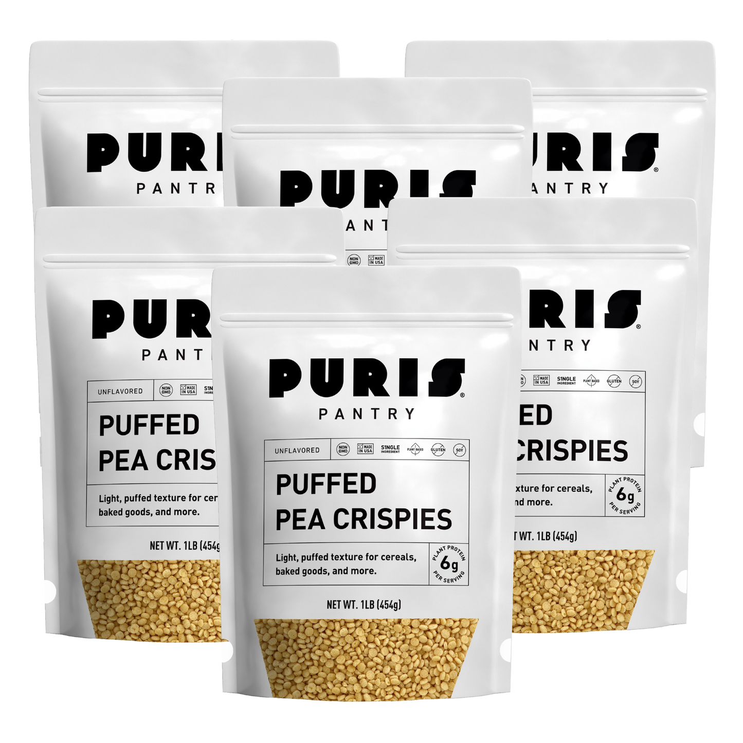 PURIS Non-GMO Puffed Pea Crispies