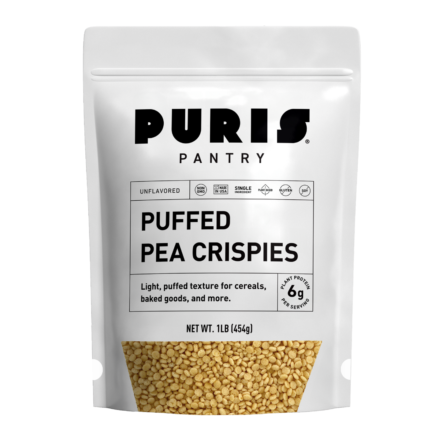 PURIS Non-GMO Puffed Pea Crispies