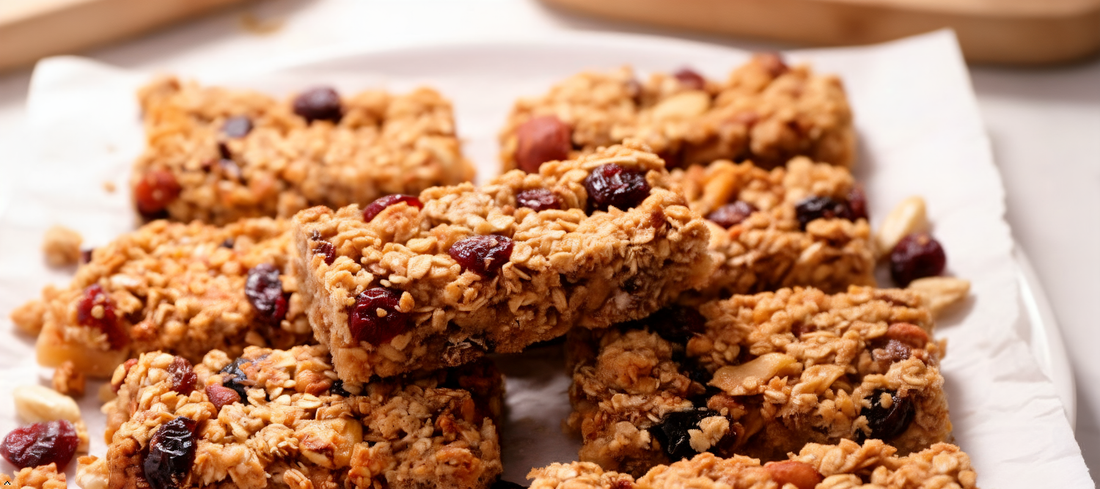High-Protein Cranberry Granola Bars with Pea Protein