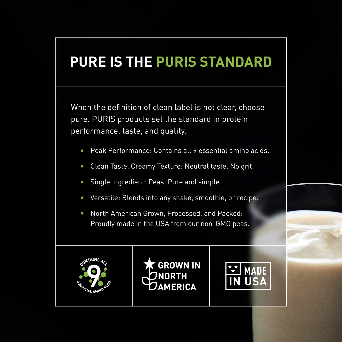 PURIS Non-GMO Pea Protein Isolate