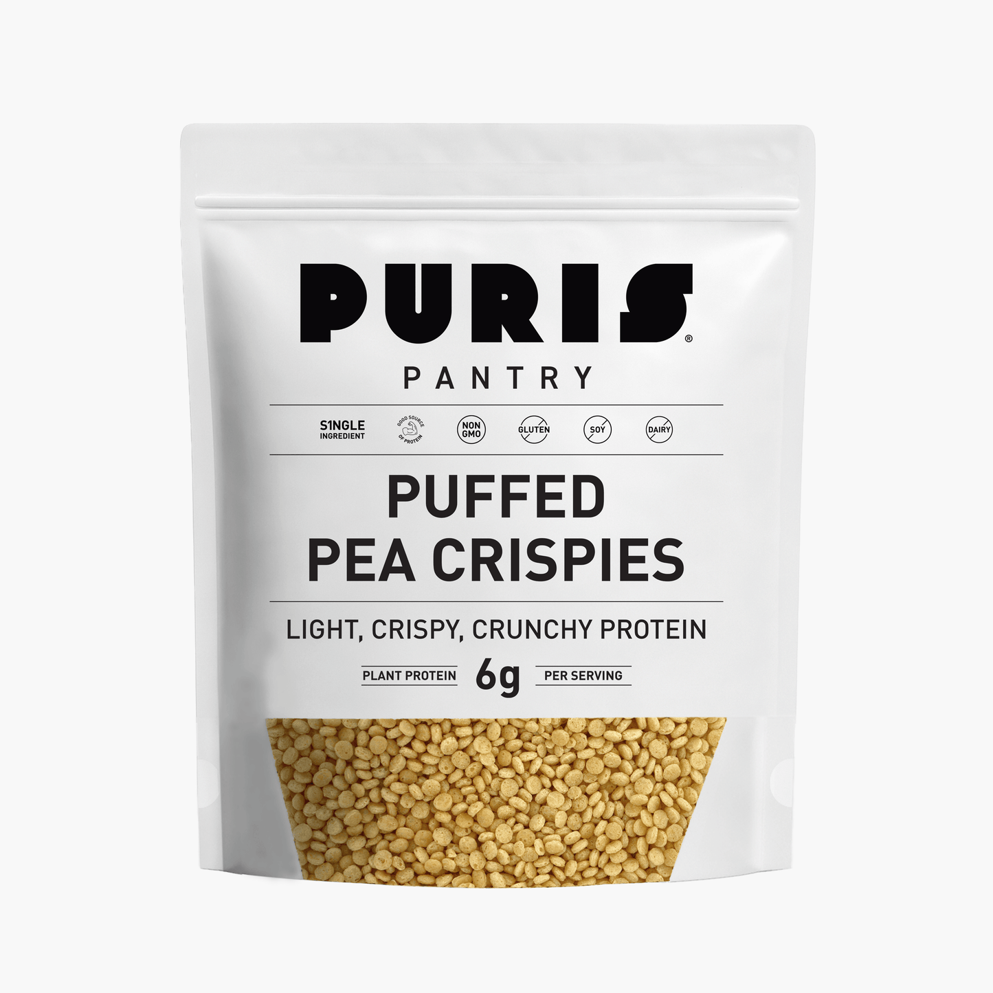 PURIS Non-GMO Puffed Pea Crispies