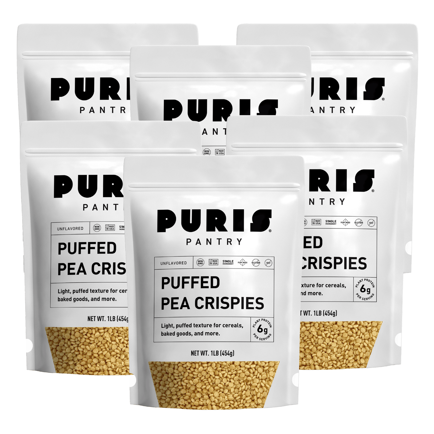 PURIS Non-GMO Puffed Pea Crispies