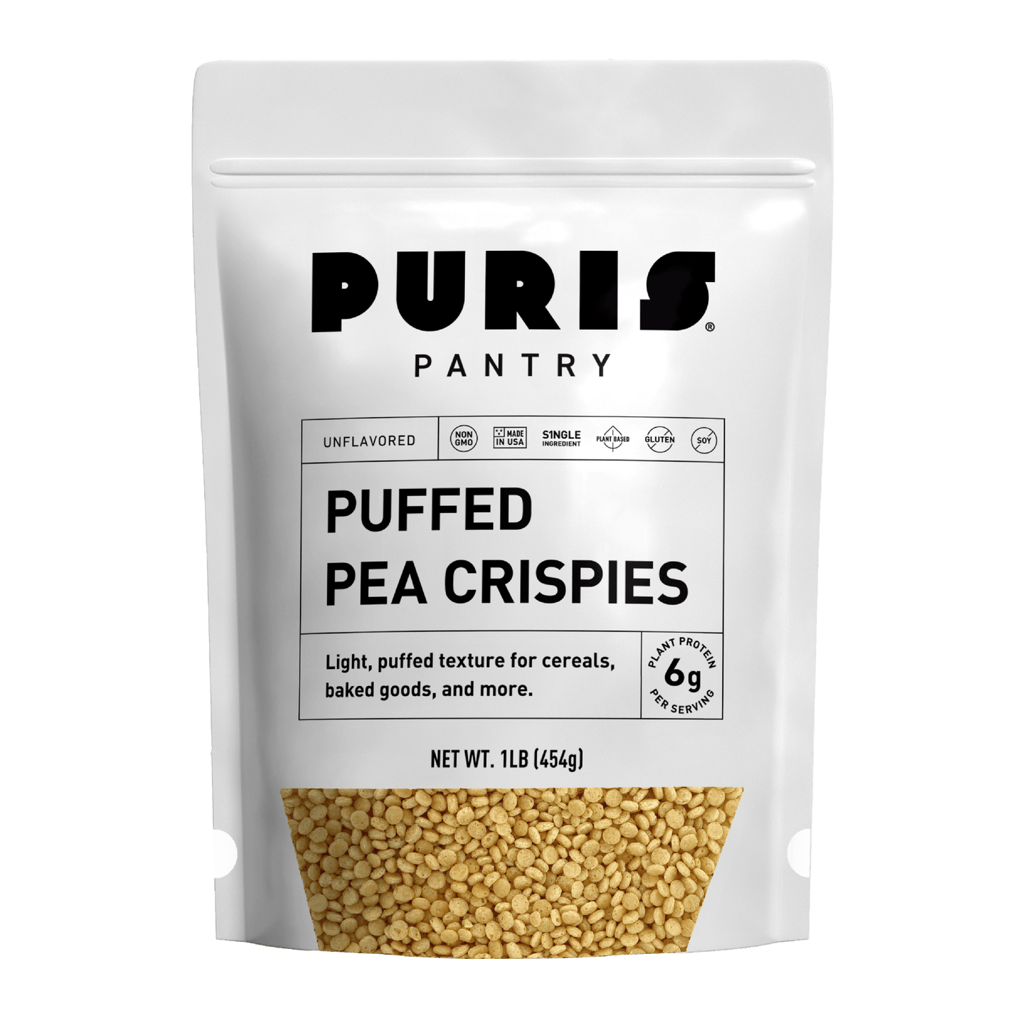 PURIS Non-GMO Puffed Pea Crispies