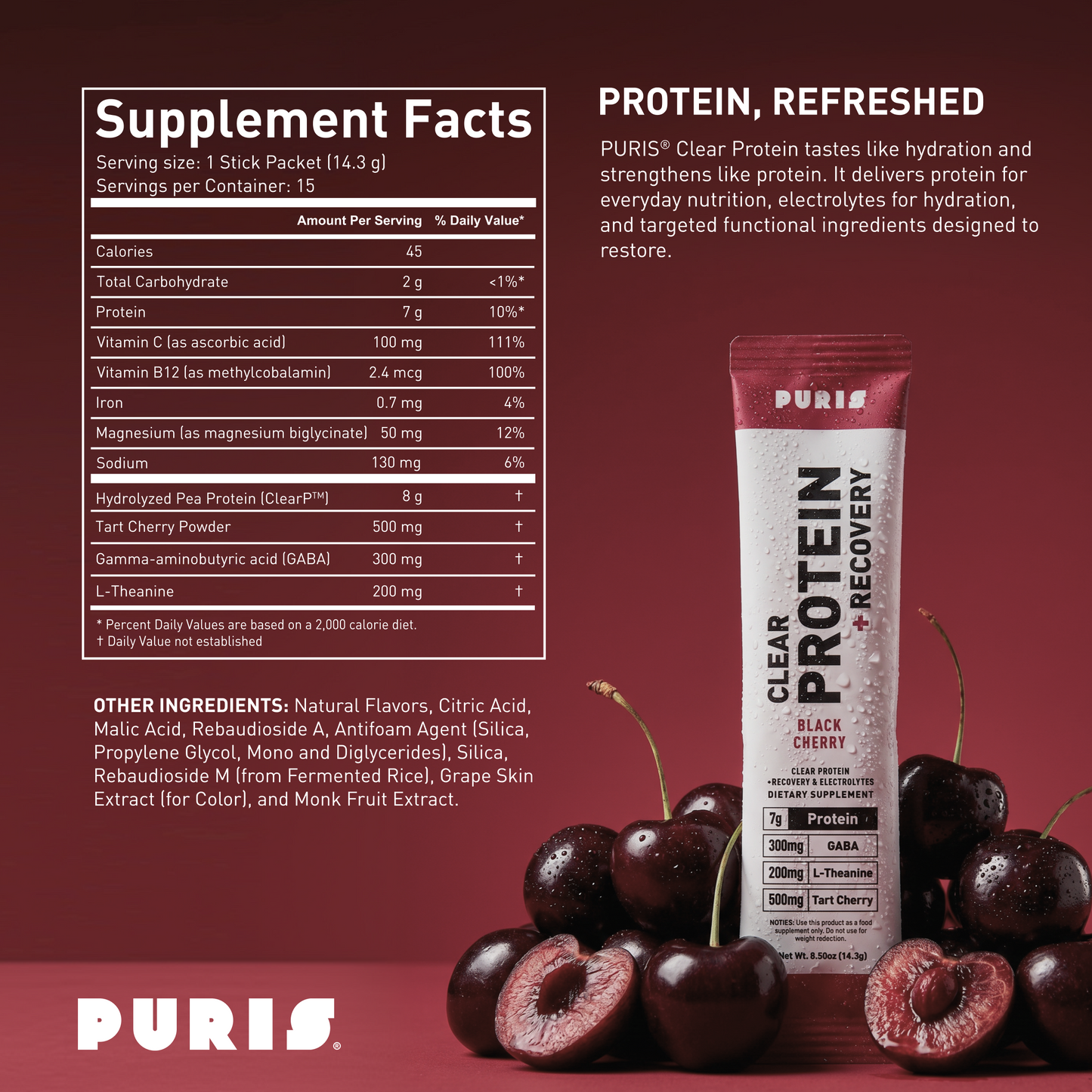 Clear Protein + Electrolytes Powder Packets