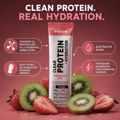 Clear Protein + Electrolytes Powder Packets