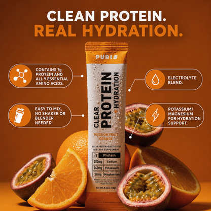 Clear Protein + Electrolytes Powder Packets