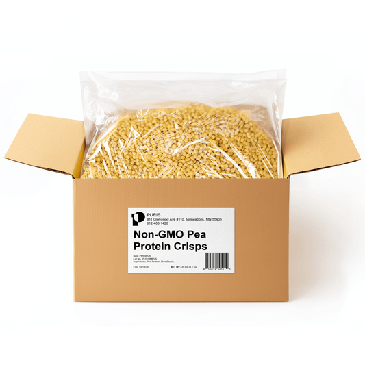 PURIS Non-GMO Pea Protein Crisps - 20 lb Bag