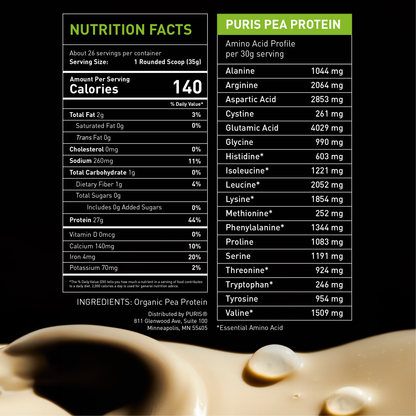 PURIS Organic Pea Protein Isolate