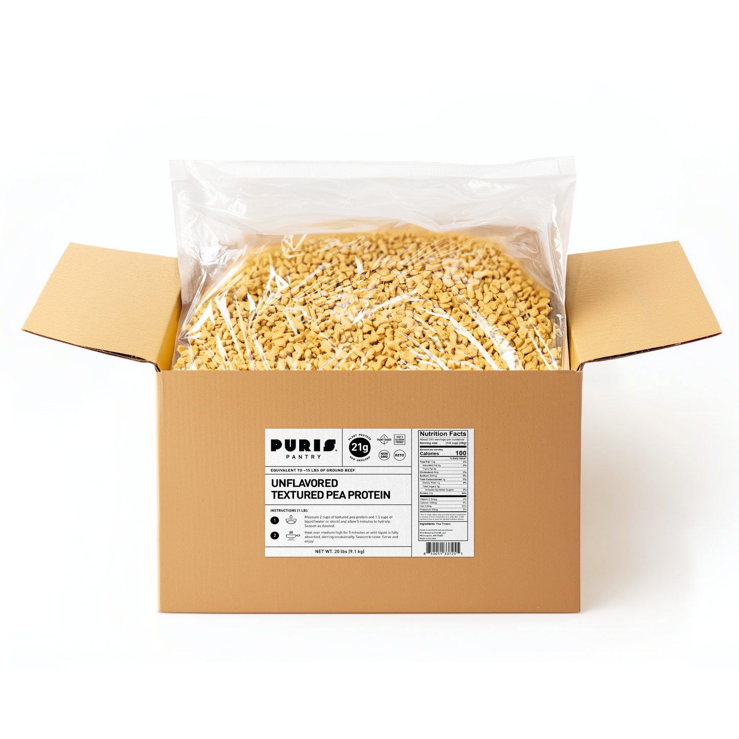 PURIS Non-GMO Textured Pea Protein