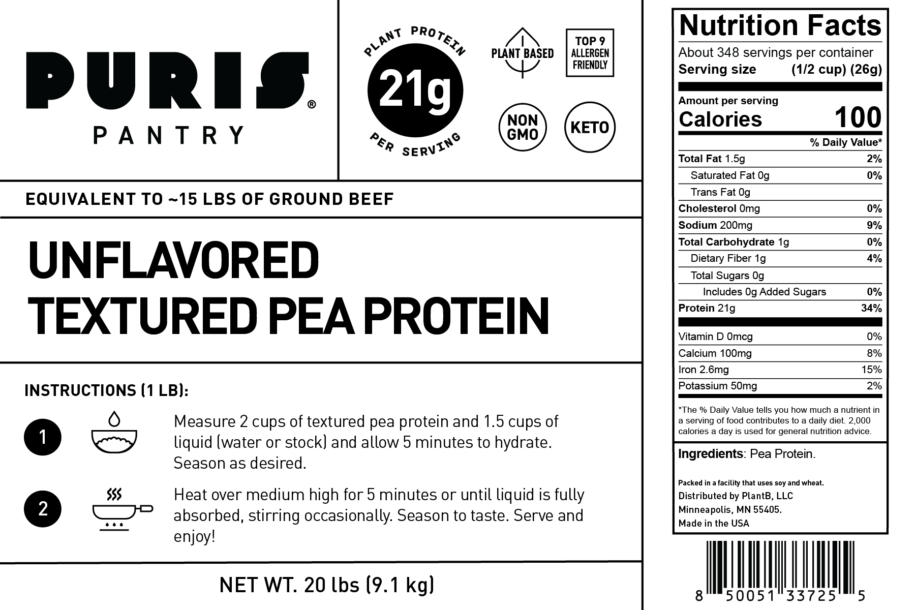 PURIS Pantry Protein Products