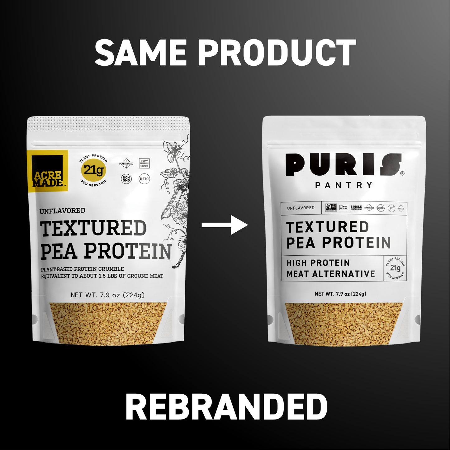 PURIS Non-GMO Textured Pea Protein